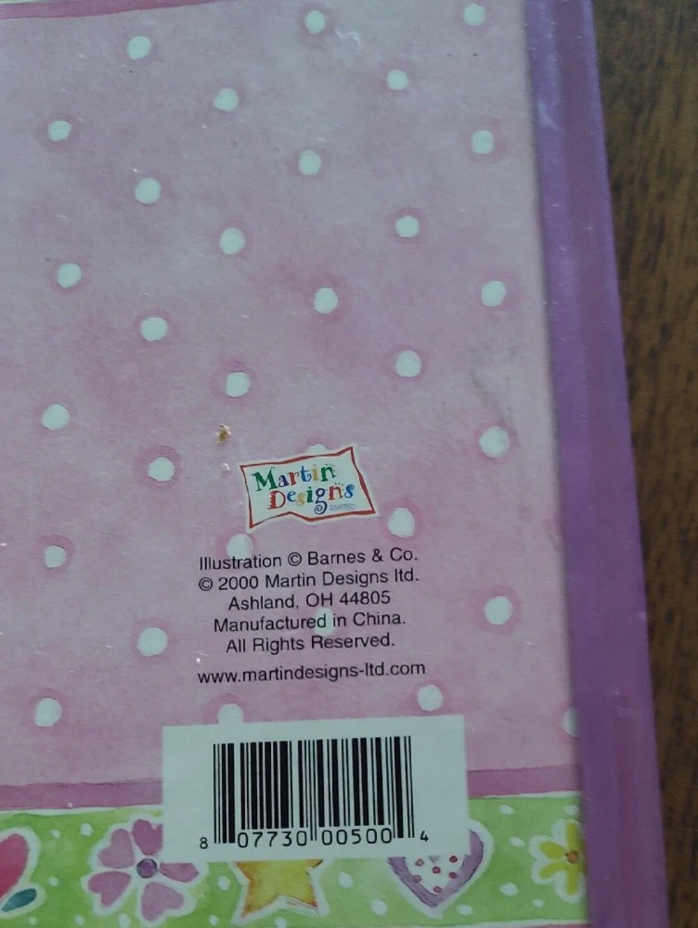 Address Book Notebook - Pink Heart Design